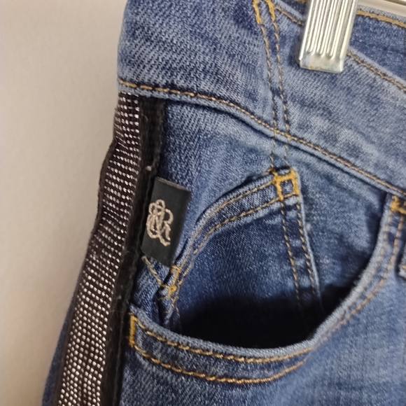 Rock & Republic Berlin Tuxedo Stripe Denim Jeans Size 12M - Picture 5 of 9